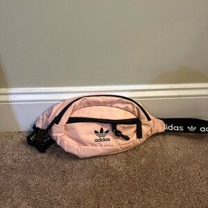 Adidas Light Pink Belt Bag with Black Details